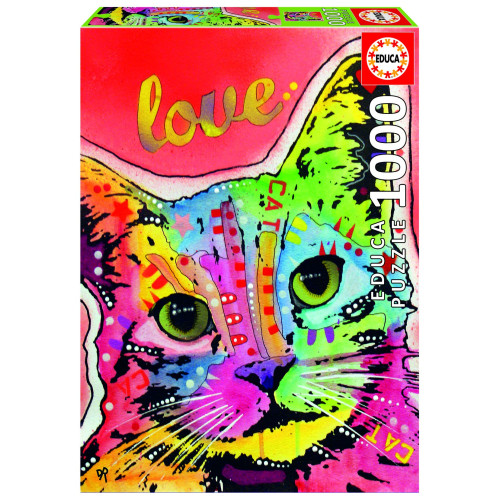 Dėlionė (puzzle) 1000 TILT CAT LOVE, DEAN RUSSO 14-99metų ŽAISLAI