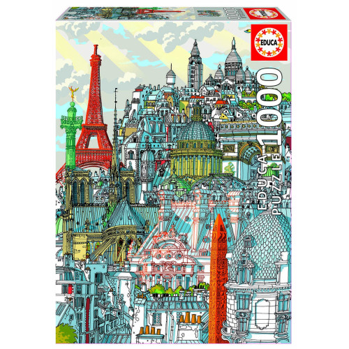 Dėlionė (puzzle) 1000 PARIS, CARLO STANGA 14-99metų ŽAISLAI