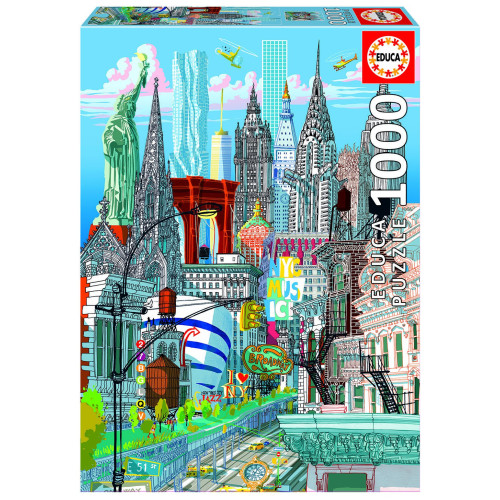 Dėlionė (puzzle) 1000 NEW YORK, CARLO STANGA 14-99metų ŽAISLAI
