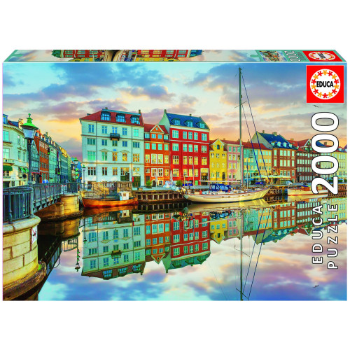 Dėlionė (puzzle) 2000 PORT of COPENHAGEN 14-99metų ŽAISLAI
