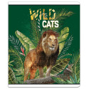 Sąsiuvinis (platus) A5 48lap 80g lang WILD CATS Piešimo popierius, sąsiuviniai, aplankai