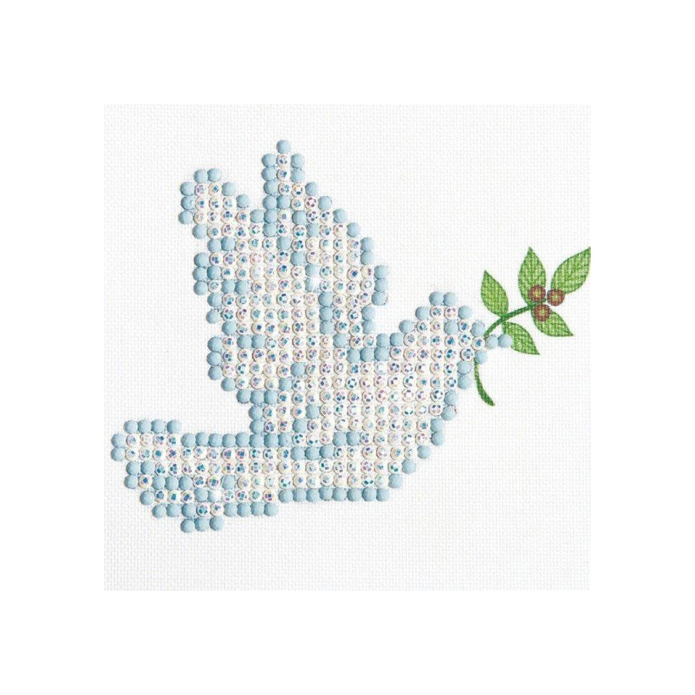 Deimantinė mozaika DOVE of PEACE 10,2x10,2 Ugdymo ir kūrybos priemonės