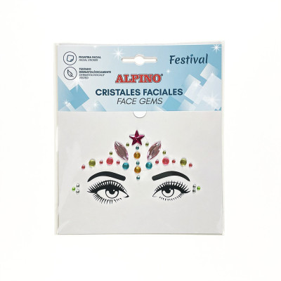 Veido lipdukai - kristalai ALPINO Cristales faciales Festival Ugdymo ir kūrybos priemonės