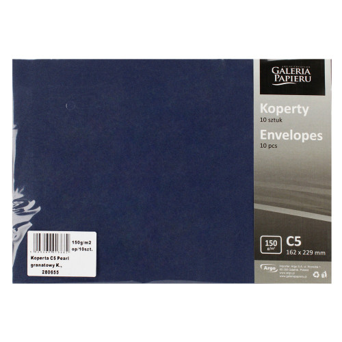 Vokai C5 PEARL 150g 10vnt tams mėlyni Popierius ir popieriaus produktai