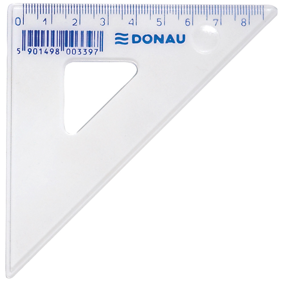 Trikampis 8,5cm/45/45 Smulkios kanceliarinės priemonės