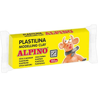Plastilinas ALPINO 150g light yellow Ugdymo ir kūrybos priemonės