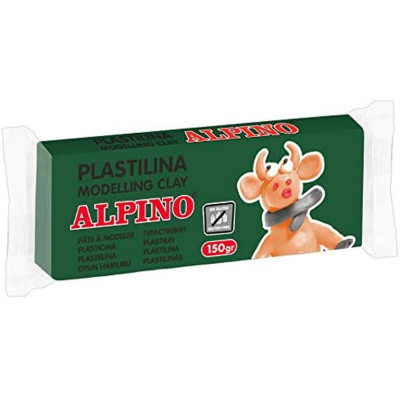 Plastilinas ALPINO 150g green leaf Ugdymo ir kūrybos priemonės