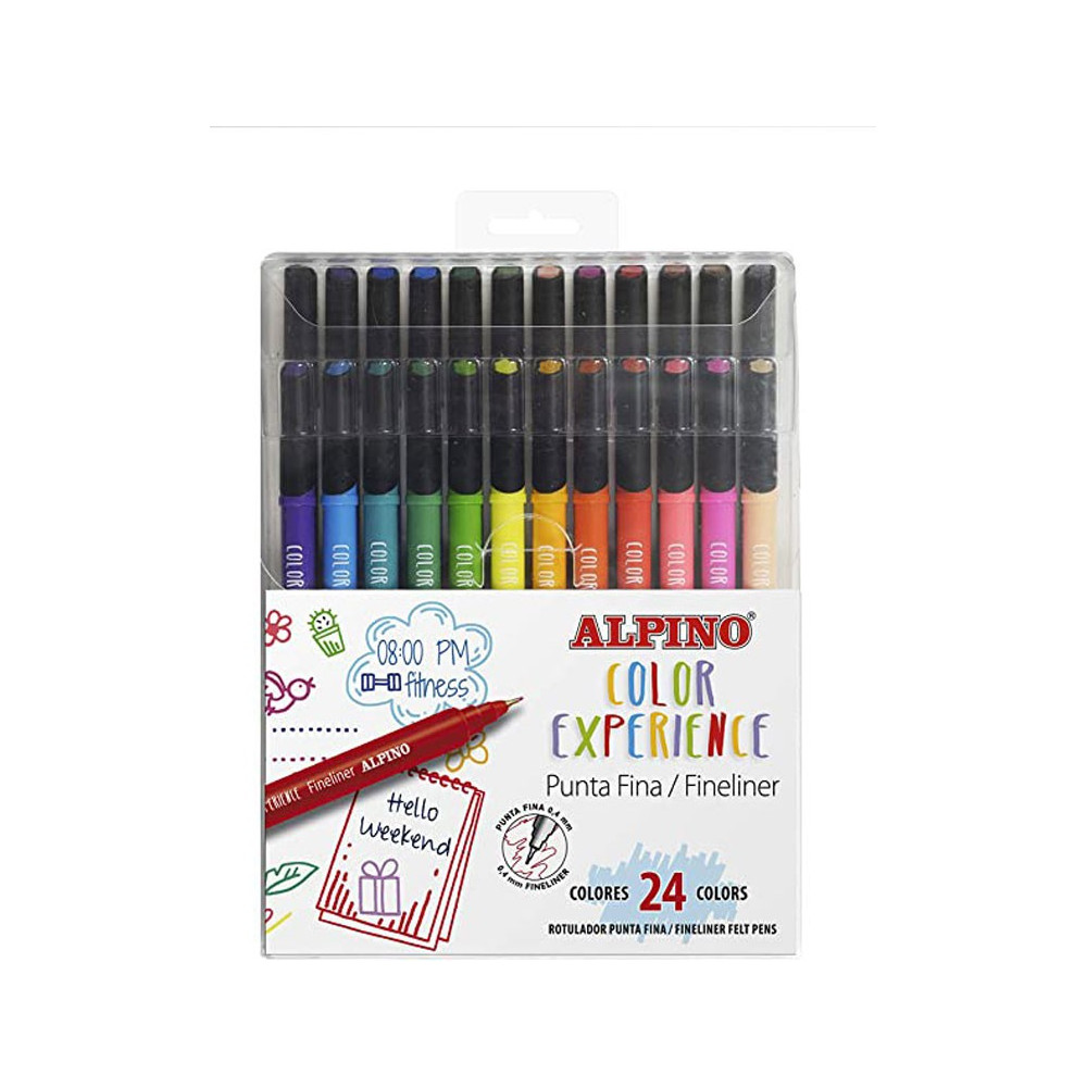 Rašiklių rinkinys ALPINO Color Experience 24sp Rašymo priemonės