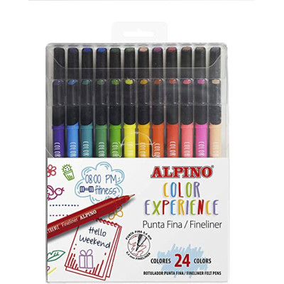 Rašiklių rinkinys ALPINO Color Experience 24sp Rašymo priemonės
