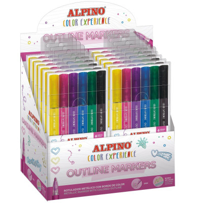Žymekliai ALPINO Color exprience 6sp Rašymo priemonės