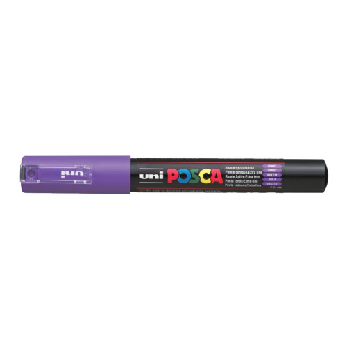 Markeris POSCA PC-1M Nr.12 violetinis Ugdymo ir kūrybos priemonės