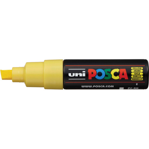 Markeris POSCA PC-8K Nr.2 geltonas Ugdymo ir kūrybos priemonės