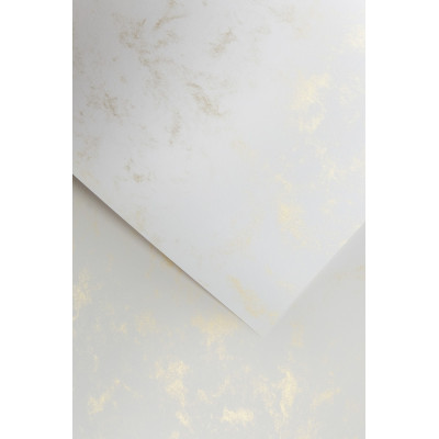 Dekoratyvinis popierius MARMUR A4 auksinis 120g 50lap Popierius ir popieriaus produktai