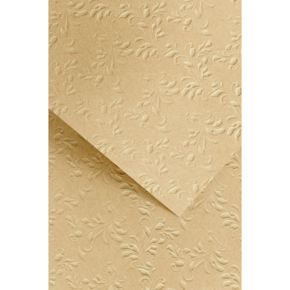 Dekoratyvinis popierius NATURE su įspaudimais A4 tam rudas 220g 20lap Popierius ir popieriaus