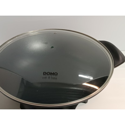 Ecost prekė po grąžinimo, Domo Do-8708W didelis juodas aliuminio elektrinis Wok 5 l Virtuvė
