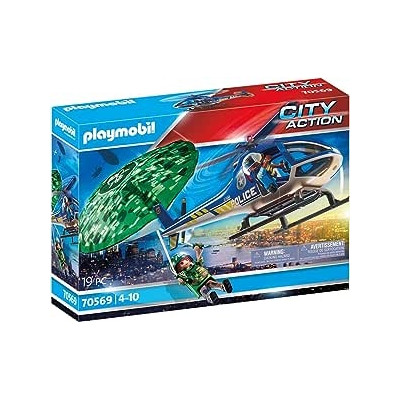 Ecost prekė po grąžinimo Playmobil City Action 70569 Policijos sraigtasparnis: su parašiutu
