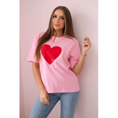 Moteriški rožiniai marškinėliai Madame Moterims