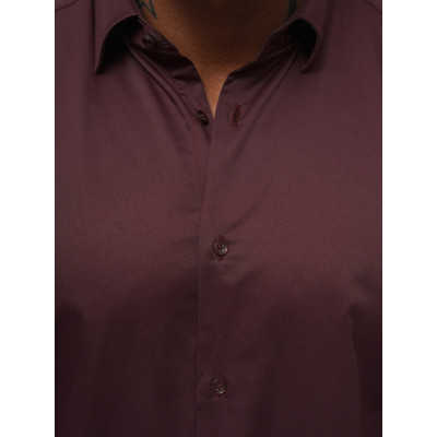 Vyriški bordo marškiniai Classico APRANGA, AKSESUARAI