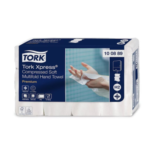 Tork Xpress Soft Multifold suspausti minkšti popieriniai rankšluosčiai, H2 100889, 2 sl., 225