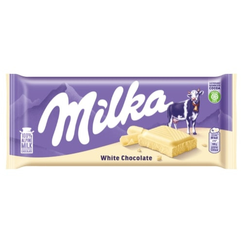 Šokoladas MILKA White, 100 g Saldumynai