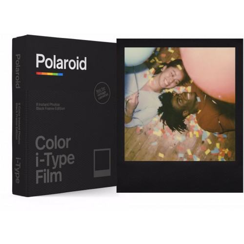 POLAROID COLOR FILM I-TYPE BLACK FRAME EDITION-Fotoplokštelės momentiniams