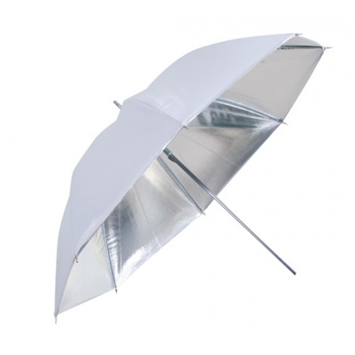 Falcon Eyes Umbrella UR-48S Silver/White 122 cm-Šviesdėžės ir skėčiai-Fotostudijos įranga