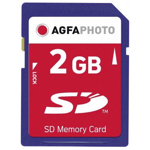 AgfaPhoto SD Card 2GB 133x Premium-SDHC kortelės-Skaitmeninės laikmenos