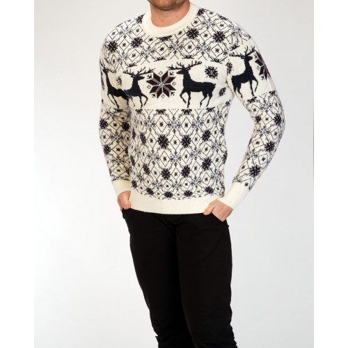 Vyriškas baltas megztinis Hart-Megztiniai-Vyrams