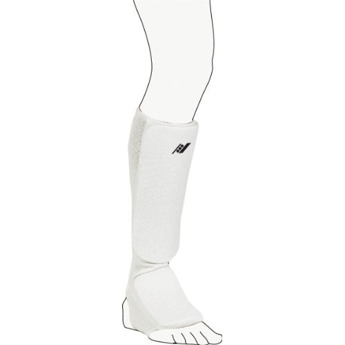 Karate apsaugos blauzdai/pėdai 01 XL white-Kojų apsaugos-Dvikovinis sportas