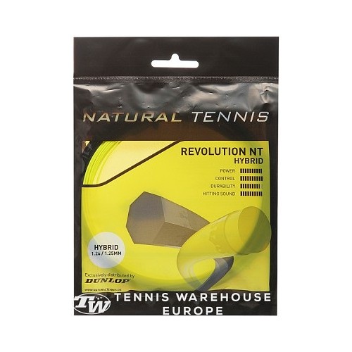 Stygos tenisui Dunlop NT HYBRID gelt 1.26/1.25mm-Stygos-Teniso aksesuarai