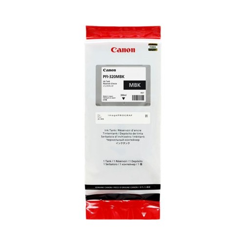 Kasetė Canon PFI-320MBK (2889C001) MBK 300ml OEM-Rašalinės kasetės originalai-Spausdintuvų
