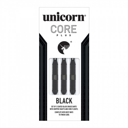 Darts Steeltip UNICORN Core Plus Win Black Brass 3x26g-Steeltip strėlytės-Taikiniai