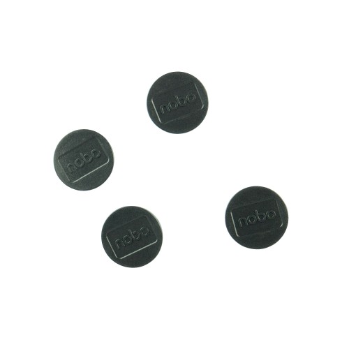 Magnetai NOBO, 30 mm, 4 vnt., juoda sp.