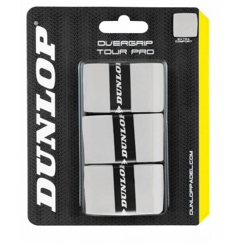 Padel virš. apvija Dunlop TOUR PRO 3-blister balta-Aksesuarai ir krepšiai-Rakečių sportas