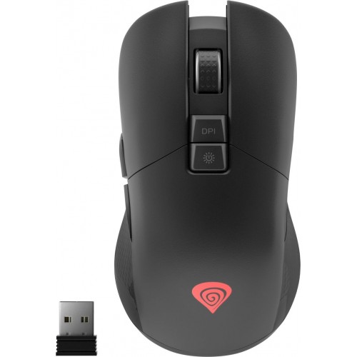 ŽAIDIMŲ PELĖ Genesis ZIRCON 330 Wireless, Gaming Mouse, Black-Klaviatūros, pelės ir