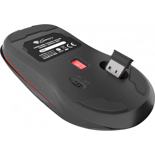 ŽAIDIMŲ PELĖ Genesis ZIRCON 330 Wireless, Gaming Mouse, Black-Klaviatūros, pelės ir