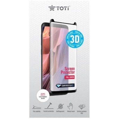 Toti TEMPERED glass 3D screen protector full coverfor Huawei Nova 5 T / Black-Ekrano