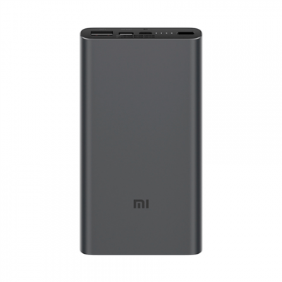 IŠORINĖ BATERIJA Xiaomi Mi 10000mAh Mi 18W Fast Charge Power Bank 3 Black-Išorinės