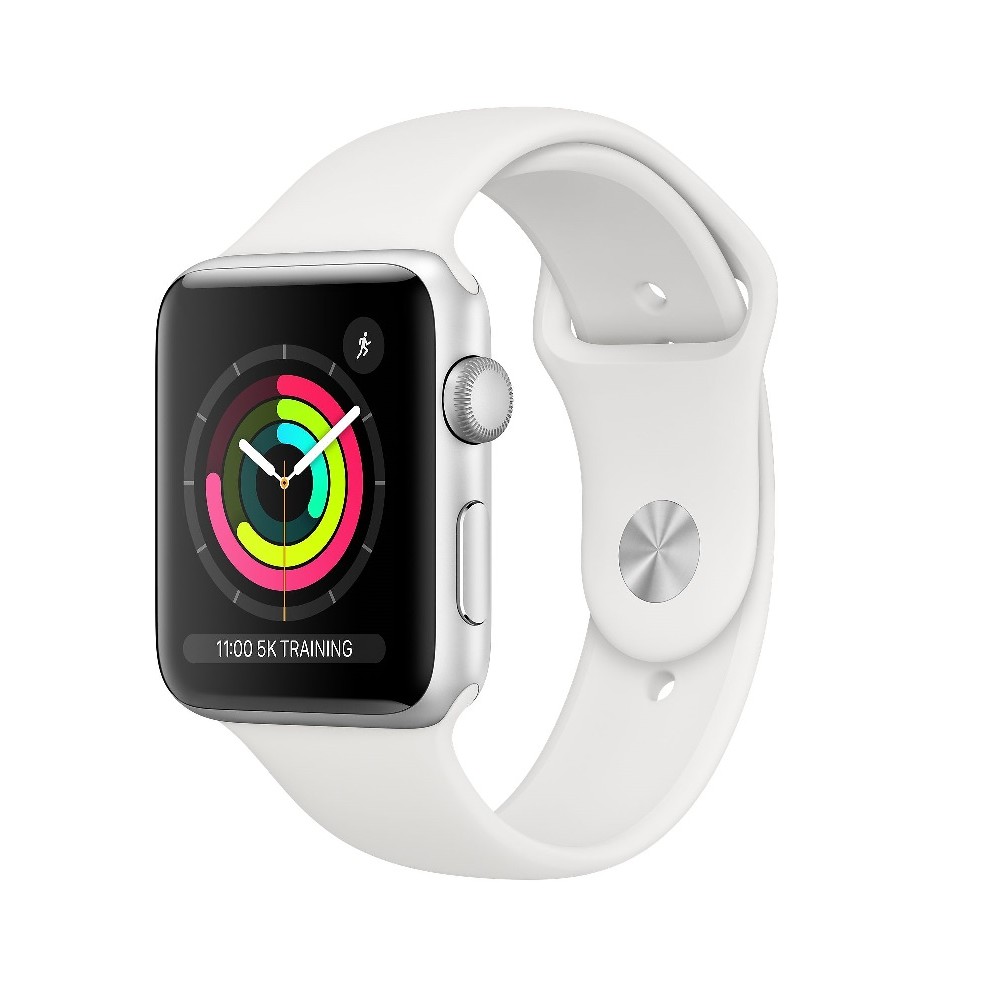 Išmanusis laikrodis Apple Watch Series 3 GPS, 42mm Silver Aluminium Case withWhite Sport