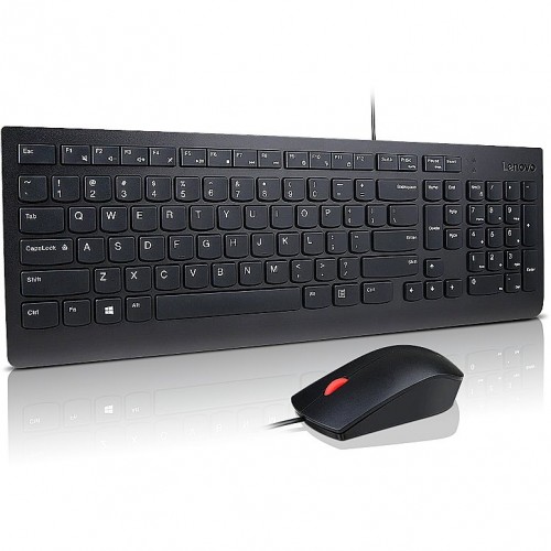 Klaviatūros ir pelės komplektas LENOVO Essential Wired Combo LT-Klaviatūros, pelės ir