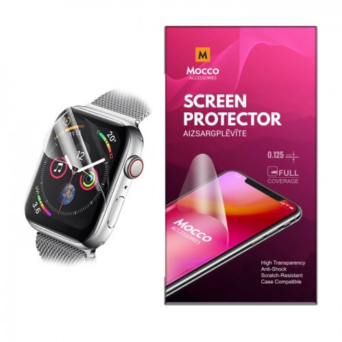 MOCCO FULL COVERAGE0.125MM CLEAR SCREENPROTECTOR FOR APPLEWATCH 42MM (EUBLISTER)-Ekrano