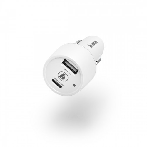 Car Charger, USB-C, Power Delivery (PD) / Qualcomm® + USB-A, 42 Watt